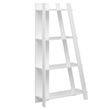 4-Tier Modern Bookshelf Wooden Vertical Display Book Shelf for Small Space