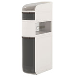 5-Tier Narrow Bathroom Storage Cabinet with Drawers and Tissue Box