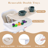 4-in-1 Convertible Baby High Chair with Detachable and Adjustable Tray