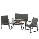 4-Piece Outdoor Conversation Patio Furniture Set