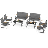 4-Piece Outdoor Conversation Patio Furniture Set