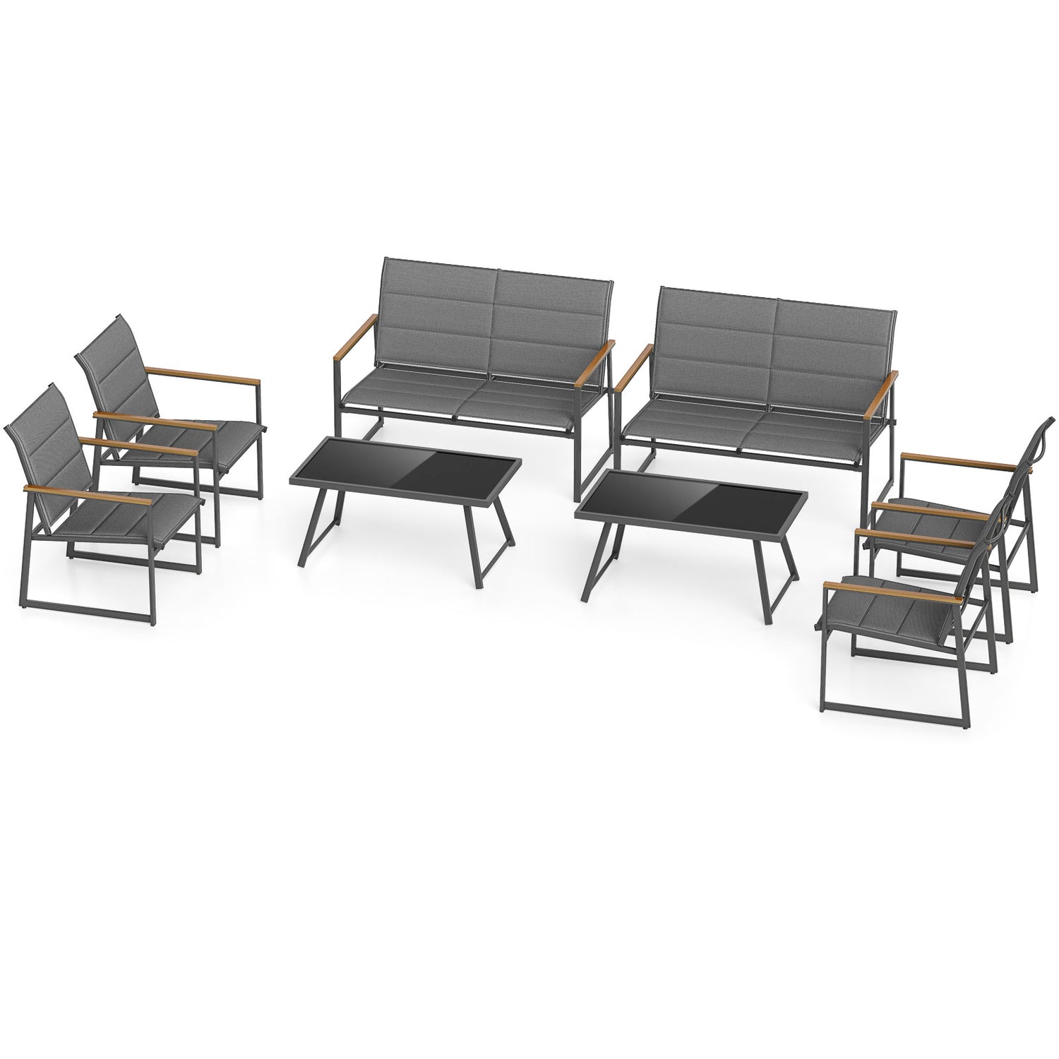4-Piece Outdoor Conversation Patio Furniture Set