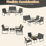 4-Piece Outdoor Conversation Patio Furniture Set