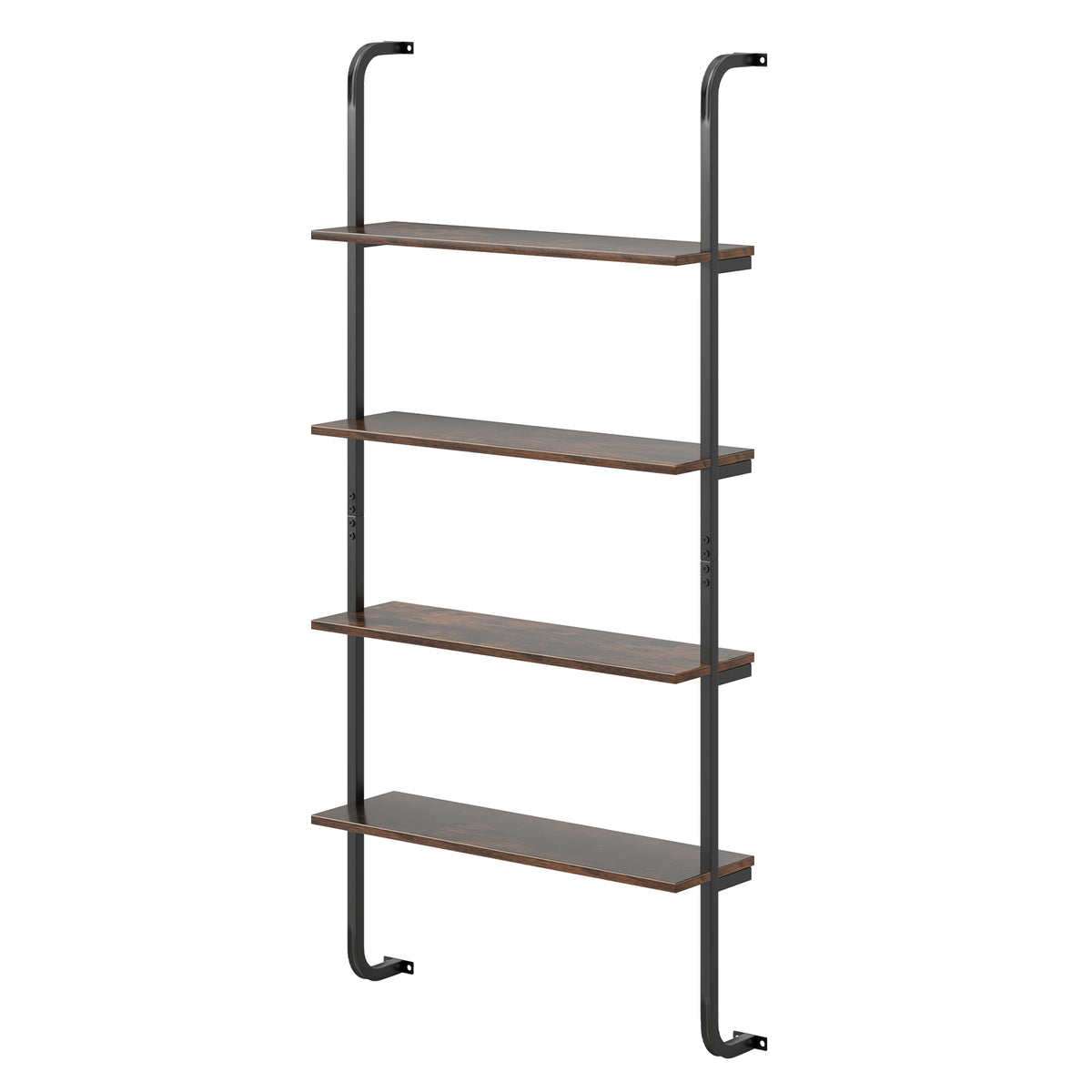 4-Tier Industrial Pipe Shelving with Metal Frame for Living Room Kitchen