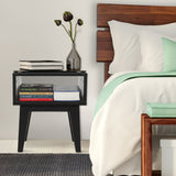 Acacia Serena Solid Wood Nightstand - Elegant and Durable Bedside Storage