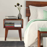 Acacia Serena Solid Wood Nightstand - Elegant and Durable Bedside Storage