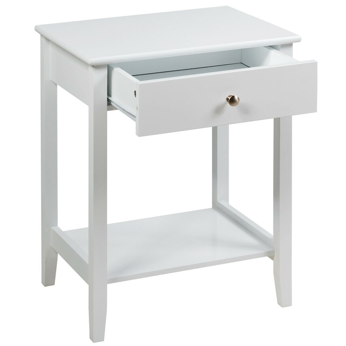 Wooden Nightstand  End Table Storage Display