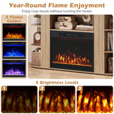 50â Fireplace TV Stand with RGB Lights and 23â Electric Fireplace for Living Room