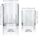 360 Rotating Old Fashioned Glass Set With Mixing Pitchers