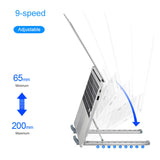 Folding Adjustable Desktop Stand for Notebook and Tablet