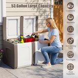 Patio Container with Lockable Lid  for Packages and Garden