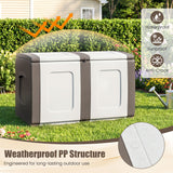 Patio Container with Lockable Lid  for Packages and Garden