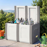 Patio Container with Lockable Lid  for Packages and Garden