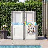 Patio Container with Lockable Lid  for Packages and Garden