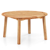 53 Inch Outdoor Acacia Wood Dining Table for 4-6 People