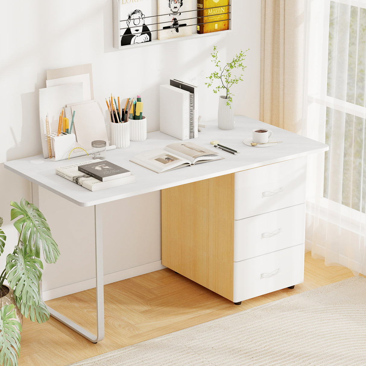 55" x 28" Universal Tabletop for Standard and Standing Desk Frame
