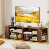 59 Inch Console Storage Entertainment Media Wood TV Stand