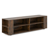 59 Inch Console Storage Entertainment Media Wood TV Stand