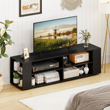 Console Storage Entertainment Media Wood TV Stand