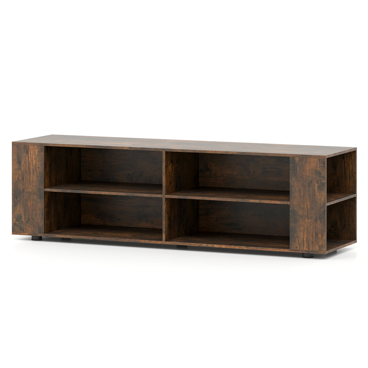 Console Storage Entertainment Media Wood TV Stand