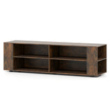 Console Storage Entertainment Media Wood TV Stand