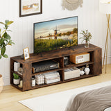 Console Storage Entertainment Media Wood TV Stand