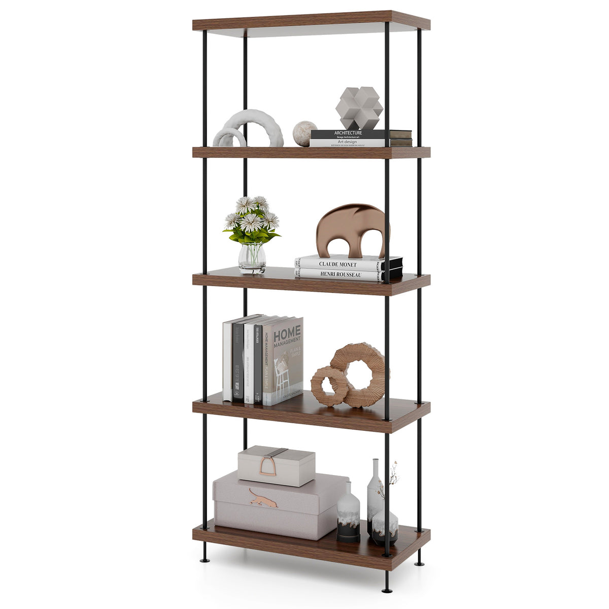 3-Tier Multipurpose Display Rack with Metal Frame