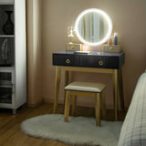 Set 3 Makeup Vanity Table Color Lighting Jewelry Divider Dressing Table