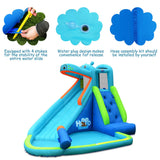 Hippo Inflatable Water Slide Bounce House with 740W Blower