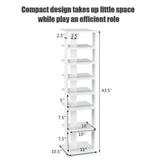 7-Tier Shoe Rack Practical Free Standing Shelves Storage Shelves
