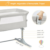 Travel Portable Baby Bed Side Sleeper  Bassinet Crib with Carrying Bag