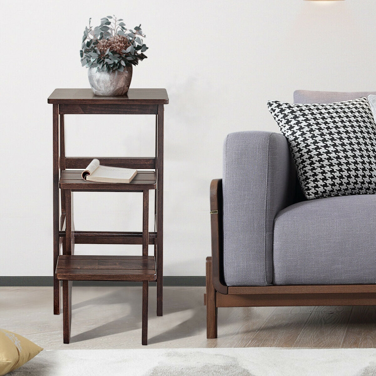 3 Tier Step Stool 3 in 1 Folding Ladder Bench