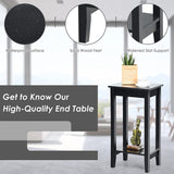 Set of 2 Versatile 2-Tier End Table with Storage Shelf