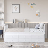 Twin Captainâs Bed with Trundle and 3 Storage Drawers