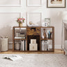 5-Cube Bookcase with Storage Drawer Freestanding Bookshelf Modern Display Rack