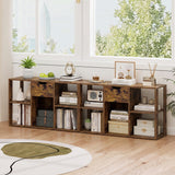 5-Cube Bookcase with Storage Drawer Freestanding Bookshelf Modern Display Rack
