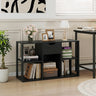 5-Cube Bookcase with Storage Drawer Freestanding Bookshelf Modern Display Rack