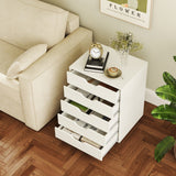 5 Drawer Mobile File Cabinet with Wheels for Living Room
