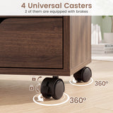 5 Drawer Storage Cabinet on Wheels with Adjustable Shelf