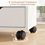 5 Drawer Storage Cabinet on Wheels with Adjustable Shelf