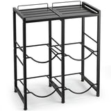 5 Gallon Water Jug Holder for 4 Bottles-Black