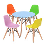 5 Pieces Kids Mid-Century Modern Table Chairs Set