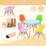 5 Pieces Kids Mid-Century Modern Table Chairs Set