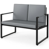 5 Pieces Living Room Set with 2 Accent Chairs and 2 Coffee Tables