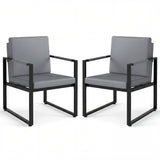 5 Pieces Living Room Set with 2 Accent Chairs and 2 Coffee Tables