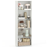 5-Shelf Storage Bookcase Modern Multi-Functional Display Cabinet Furniture
