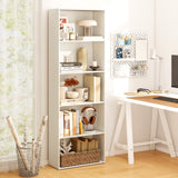 5-Shelf Storage Bookcase Modern Multi-Functional Display Cabinet Furniture
