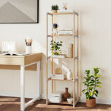 5-Tier/4-Tier Bookshelf with Open Shelves for Home Office and Bathroom-5/Bathroom-4