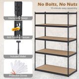 5-Tier Garage Shelving Unit 2200 LBS Heavy Duty Adjustable Utility Rack-Set of 2