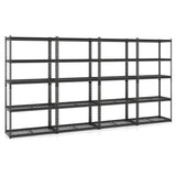 5-Tier Heavy-Duty Metal Shelving Unit with Adjustable Wire Rack Set of 1/2/3/4